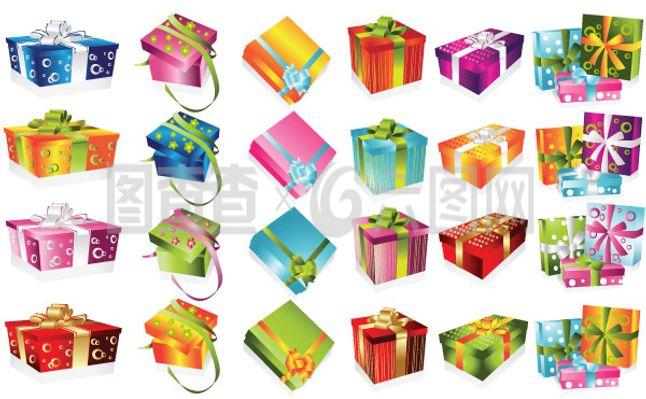 多款精美禮品盒禮物矢量素材精選與應用指南